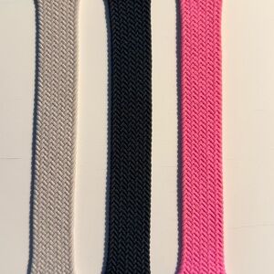 Apple Watch Bands in Gray, Black, and Pink